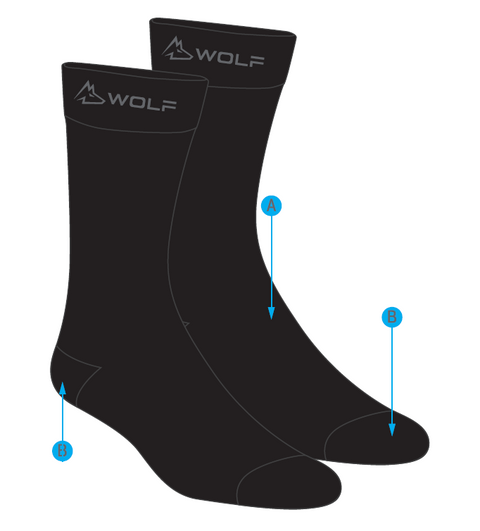 Black Socks - Wolf